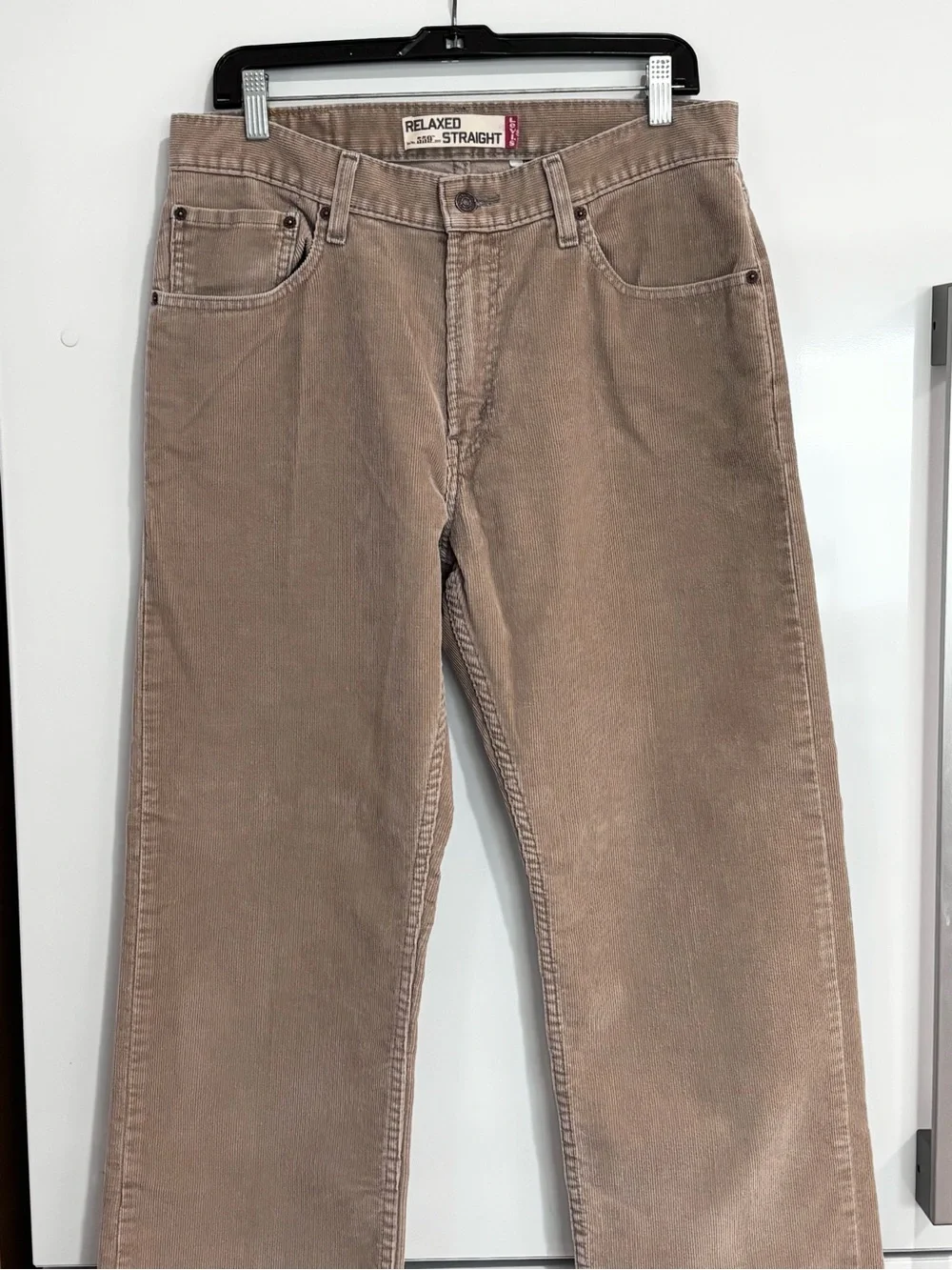 VTG Levi's 559 Y2K Relaxed Straight Tan Corduroy Pants 33x30 Preppy Casual